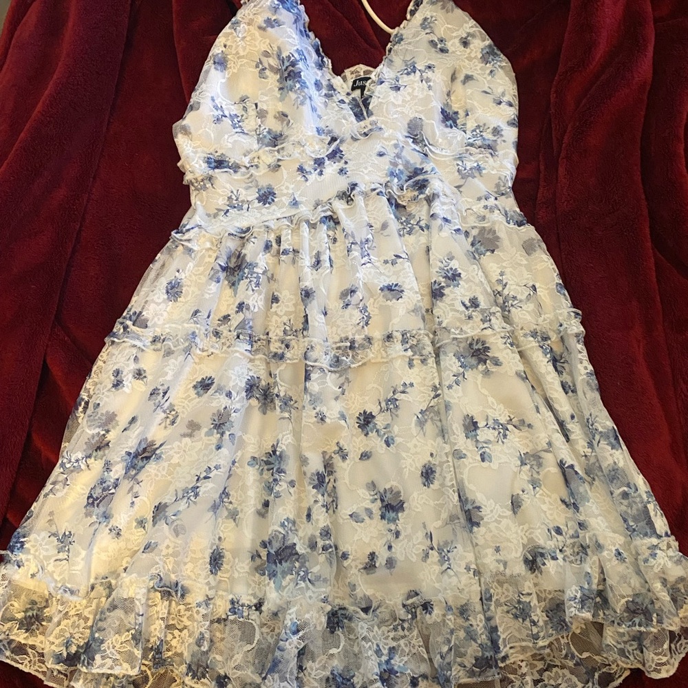 Justify Cream Halter Sundress for Wedding Guest